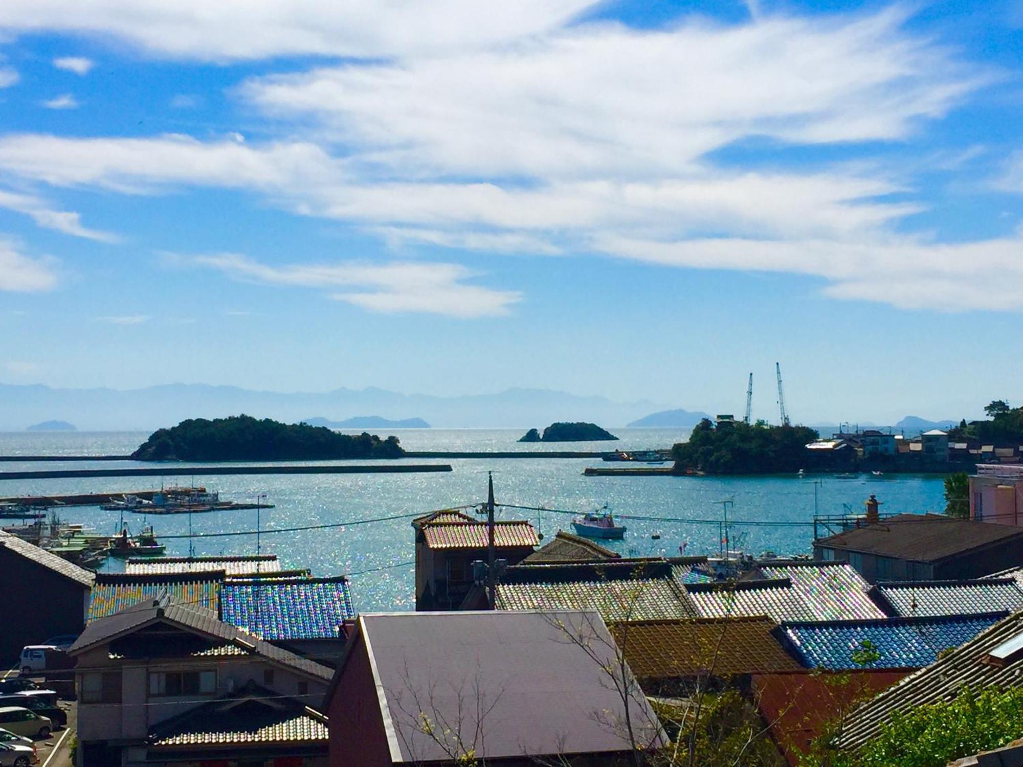 城跡石垣上の絶景古民家宿 鞆城茶屋庵 Tomo Bagian luar foto