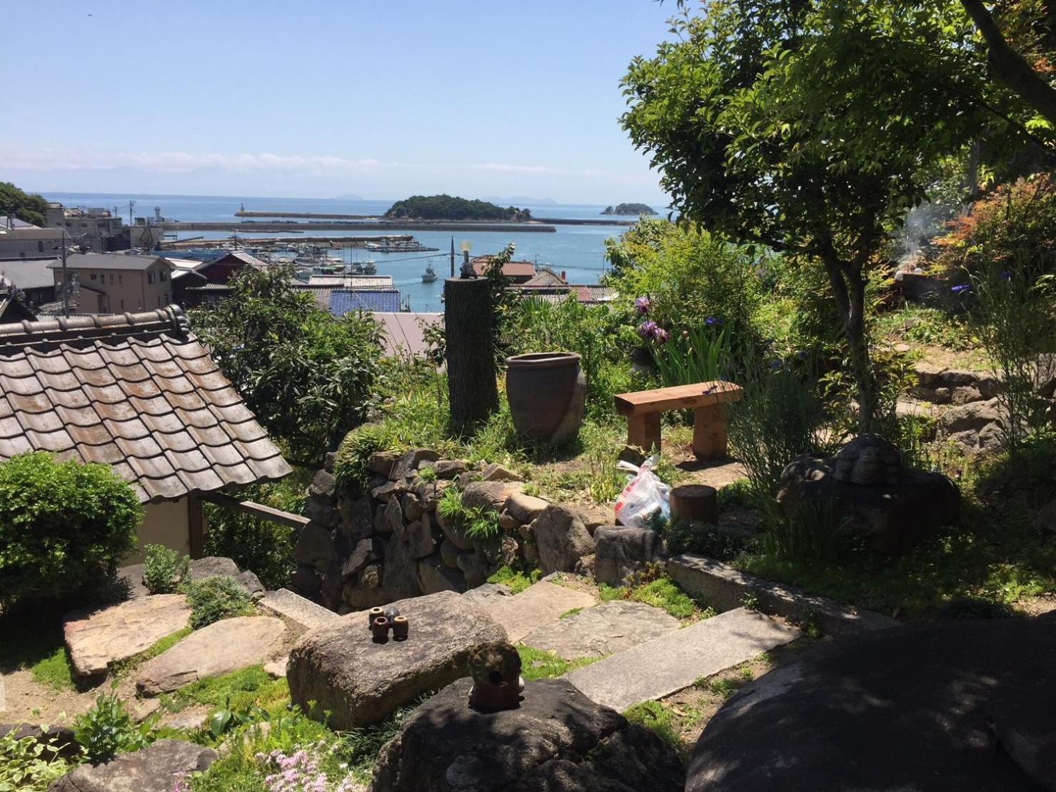 城跡石垣上の絶景古民家宿 鞆城茶屋庵 Tomo Bagian luar foto
